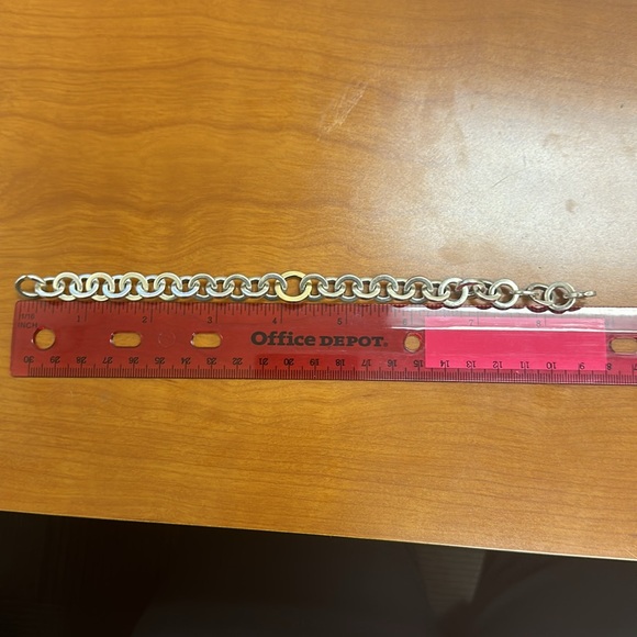 Tiffany & Co. Silver and 18k Circles Bracelet - Picture 5 of 6